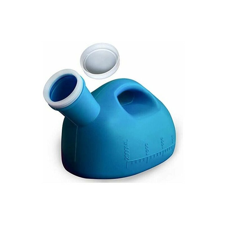 Преносим писоар за мъже, Enforose, капацитет 2000 мл, пластмасов материал, лесна употреба, идеален за болница и къмпинг