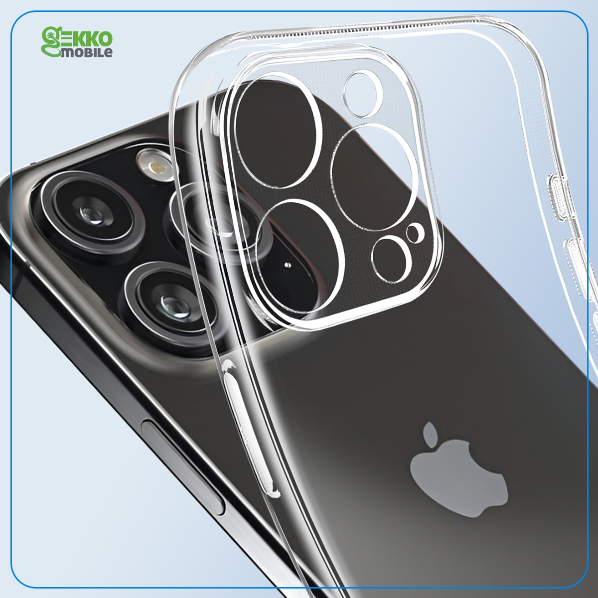 Husa pentru iPhone 16 Pro, Ultrasubtire, din silicon gel, Clear, cu decupaje dedicate pentru lentile, porturi si butoane, 0.3mm, Gekko, Transparenta