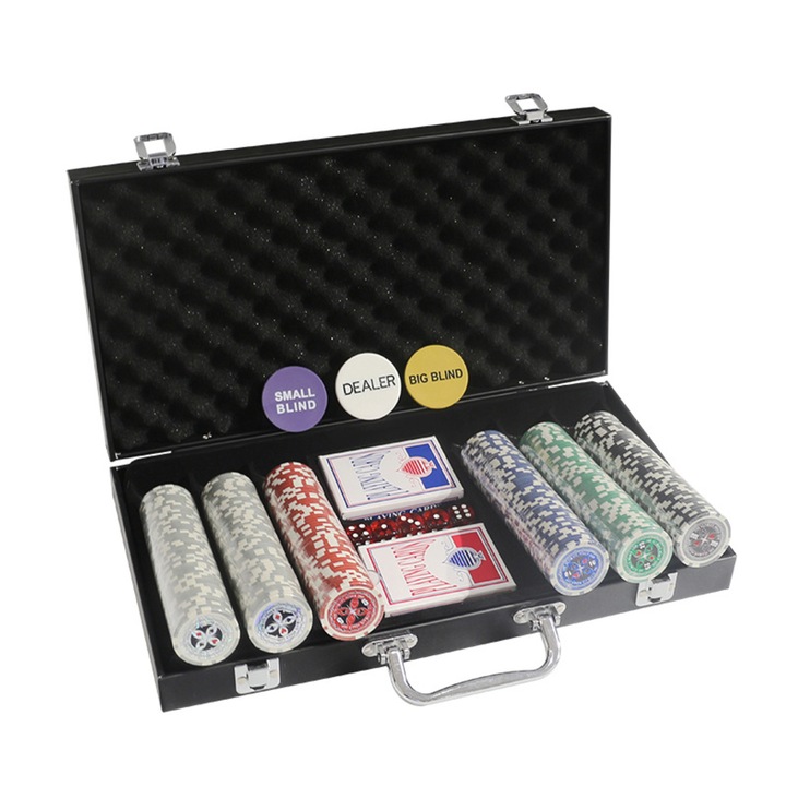 Покер чипове за Texas Holdem и Blackjack, Multicolor