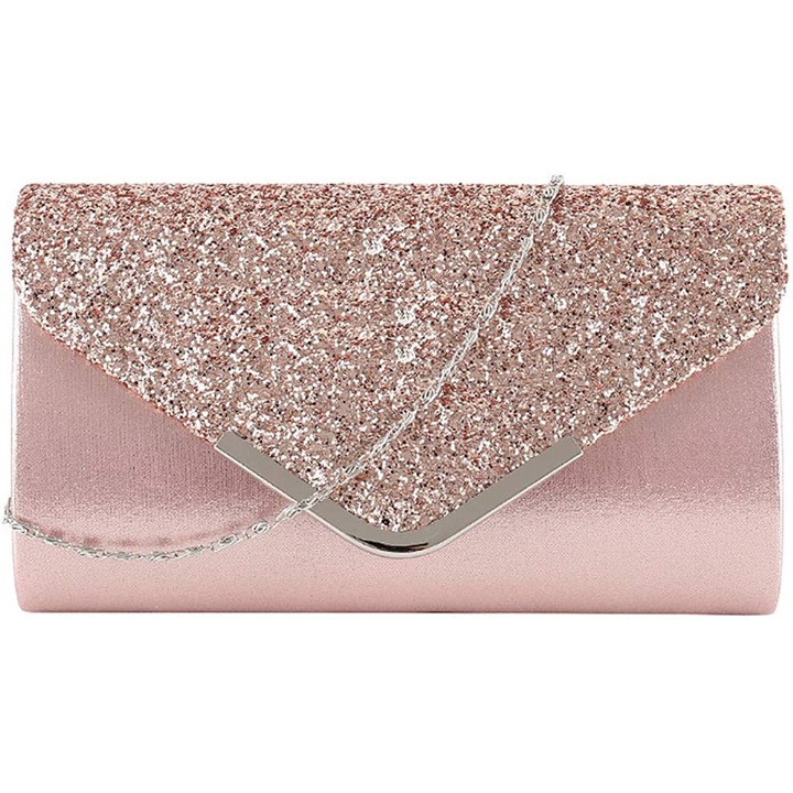 Női estélyi táska, longziming, fehér, 14x31x45cm, akril anyag