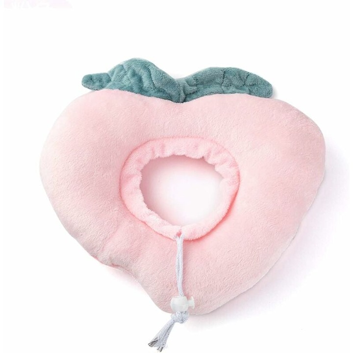 Zgarda de recuperare pentru pisici, AMRINUGL, design respirabil, ajustabil, roz