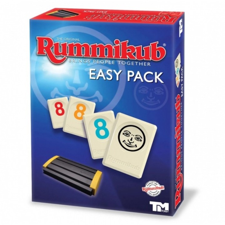 Настолна игра Rummikub Easy Pack, TM Toys, 106 части, 4 цвята, 50x200x265mm