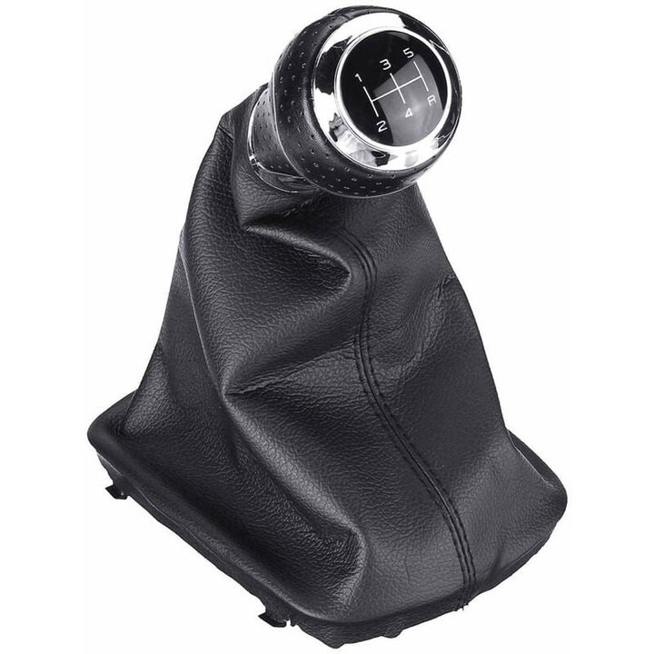 Buton schimbator de viteze pentru AUDI Q5, Buton schimbator de viteze din piele cu design ergonomic, Design elegant unic, Instalare usoara pentru un interior imbunatatit, Compatibil cu modelele A4 B5 B6 B7