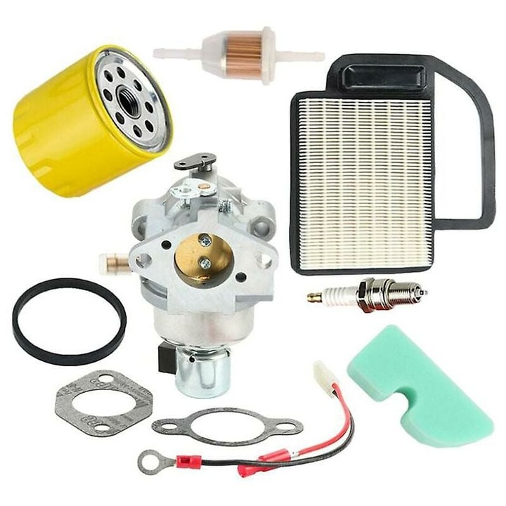 Actualizare carburator pentru masinile de tuns iarba seria SV, imbunatatirea echipamentului de gazon din aliaj de aluminiu cu economie de combustibil pentru motoarele Kohler Compatibilitate filtru de aer si bujie cu masina de tuns iarba seria SV470