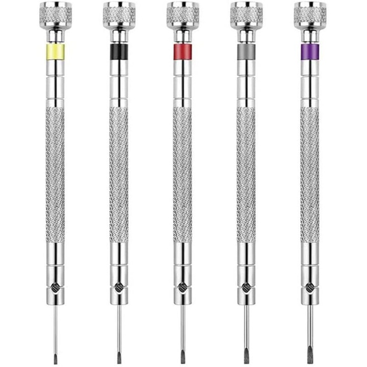 Enforose órás csavarhúzó készlet ékszer munkákhoz, rozsdamentes acél szerszámok, ergonomikus kialakítás, 10x15cm