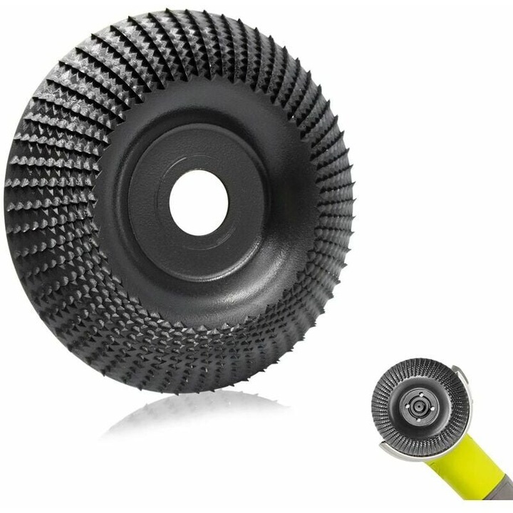Disc de slefuit din carbura de tungsten Sweetone pentru lemn, compatibil cu polizoare unghiulare de 125mm, 125mm x 22.2mm