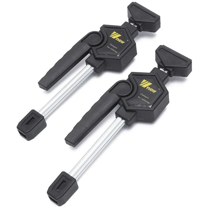 Clema de fixare rapida pentru banc de lucru, Enforose, din aliaj de aluminiu, design versatil, durabilitate ridicata