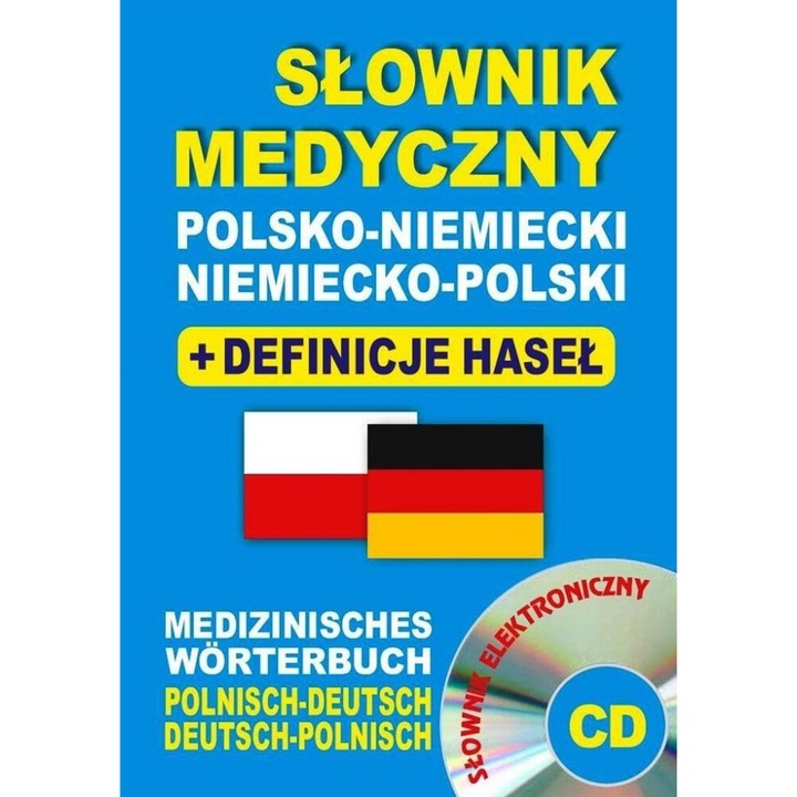 Słownik medyczny polsko-niemiecki, Level Trading, 1120 pagini, 14x18,5 cm, cu CD, 2016