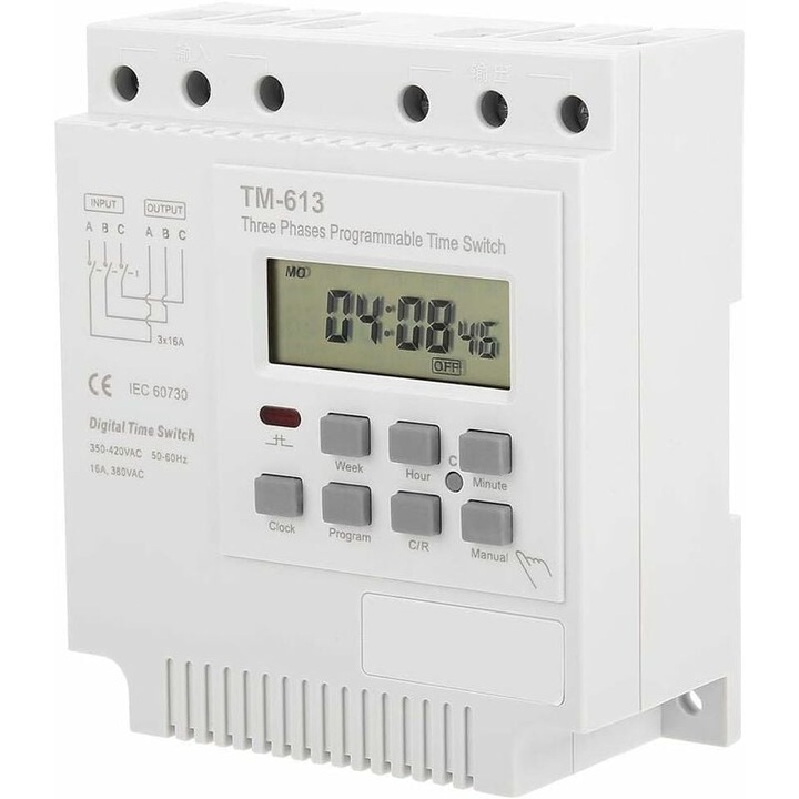 Комплект програмируем таймер Enforose TM-163, 4kW, 17 настройки, 350v-420vAC
