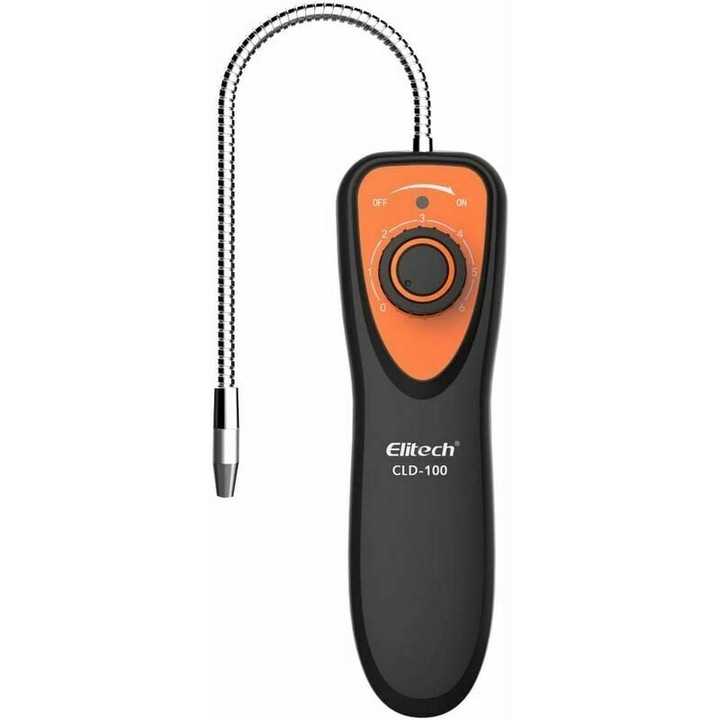 Детектор за халогенни газове Enforose, преносим тестер за течове, 5 нива на чувствителност, звукова и светлинна аларма, гъвкава сонда 26 см