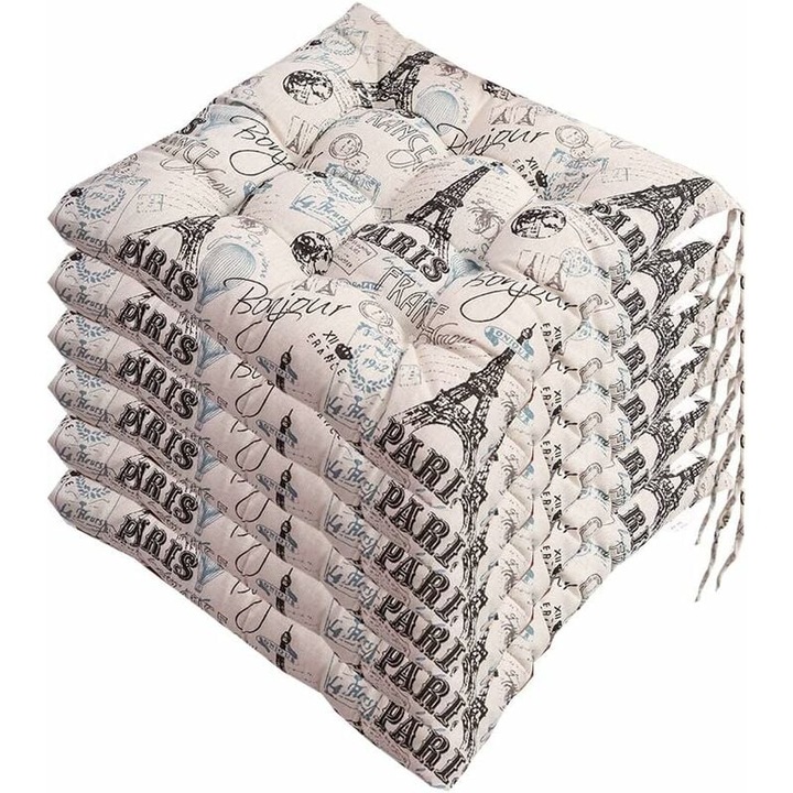 Perne decorative Enforose, set perne groase, material poliester si bumbac, multicolor, pentru interior si exterior