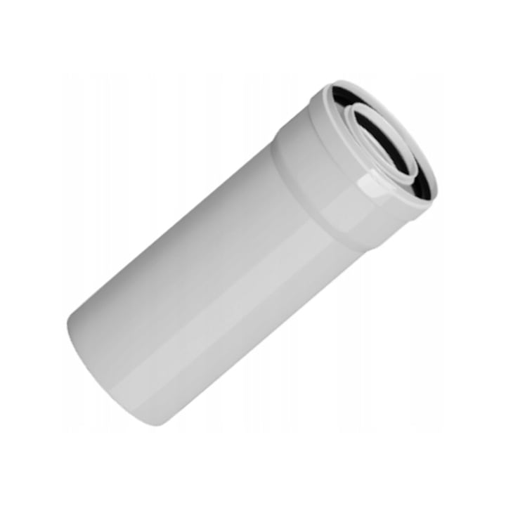 Teava dreapta concentrica, tub de insertie pentru cos de fum 60/100 mm PP-AL 25 cm Ricom