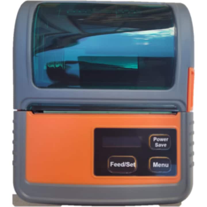 Imprimanta termica portabila Vretti P83, Bluetooth, 2600 mAh, alb-gri, A4