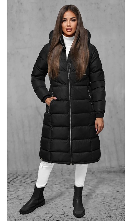 Női téli dzseki OZONEE JS/M736, Fekete