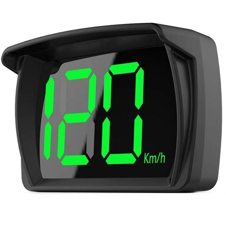 Autós elektronikai kiegészítők, TNEAYWHE, GPS sebességmérő, kompakt kialakítás, gyorscsatlakozó, fekete szín