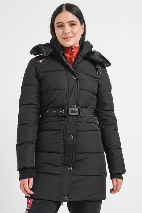 Geographical Norway, Капитонирано зимно яке Bettino с еко пух, Черен
