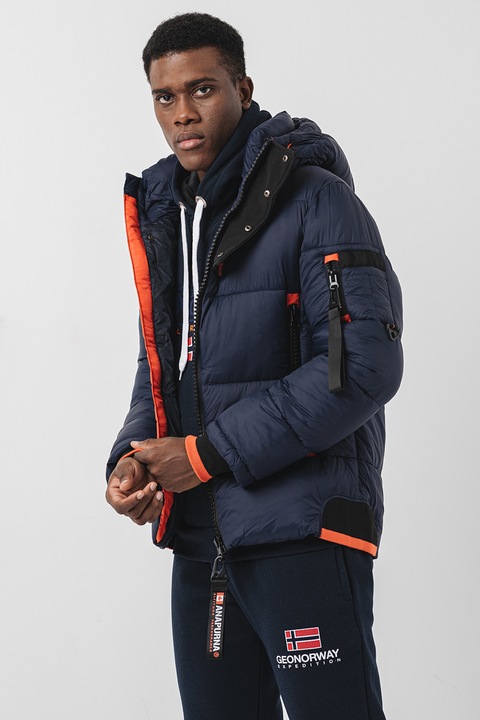 Anapurna, Calixana steppelt télikabát kapucnival, Tengerészkék, M