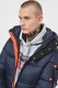 Geographical Norway, Капитонирано зимно яке Calix с качулка и вата, Оранжев, Тъмносин, L