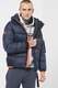 Geographical Norway, Капитонирано зимно яке Calix с качулка и вата, Оранжев, Тъмносин, L
