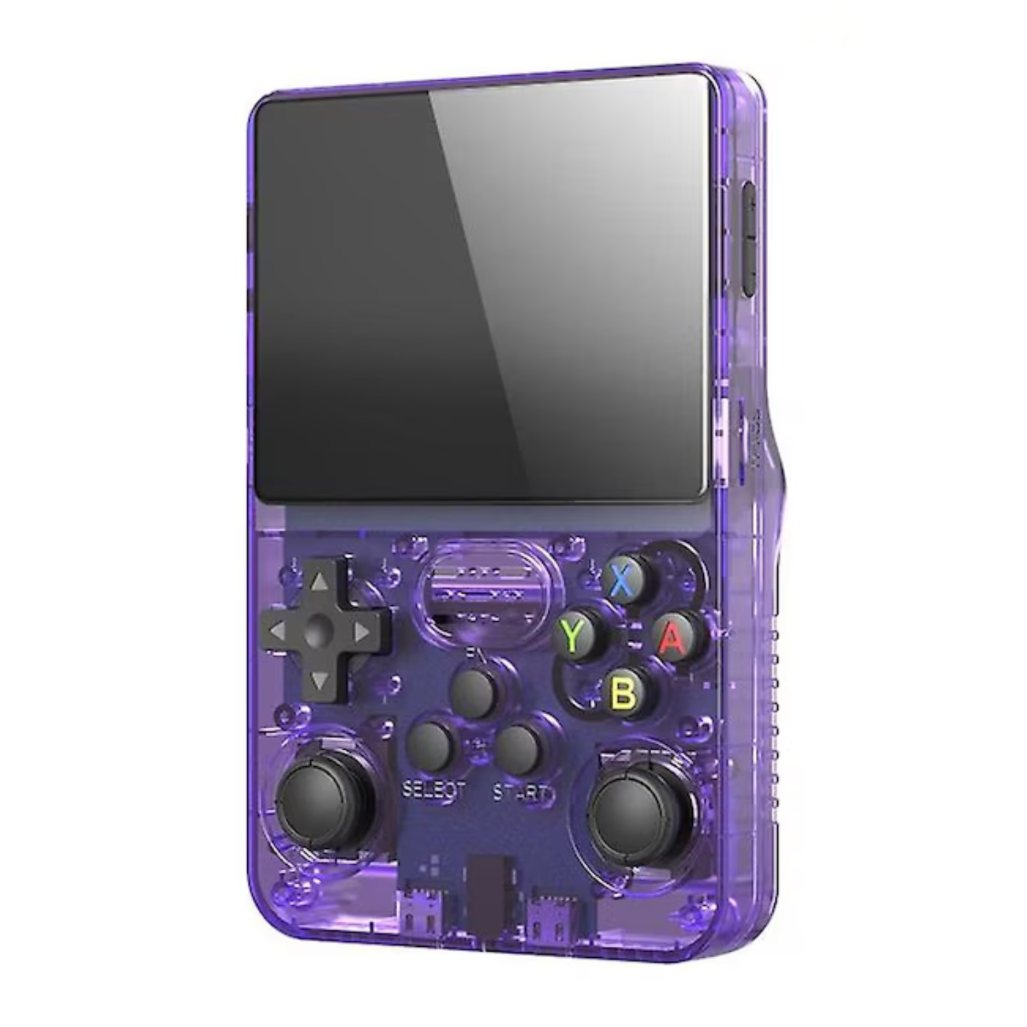 Consola Portabila R40S cu Stocare 64/128 GB, Ecran HD de Inalta Calitate, Design Compact, Mov, Reda Jocurile Clasice, Performanta Maxima