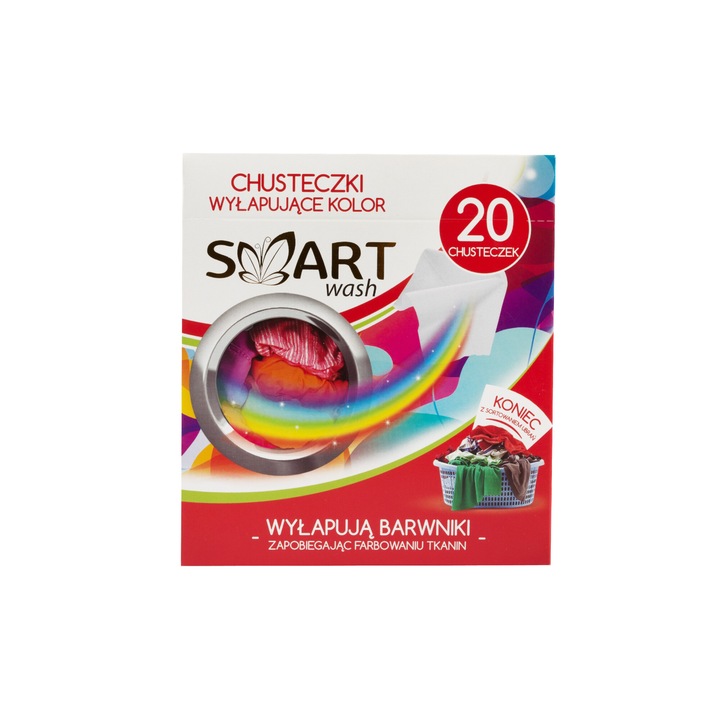 Smart wash Színfogó kendő, 20 kendő