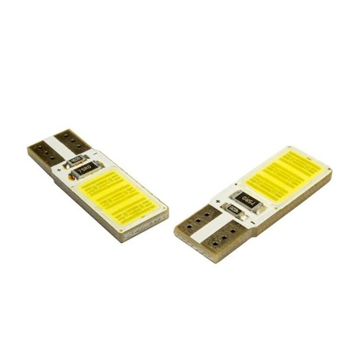 T10 foglalat, Can-Bus LED, 12V, párban - Exod T10x2 COB W