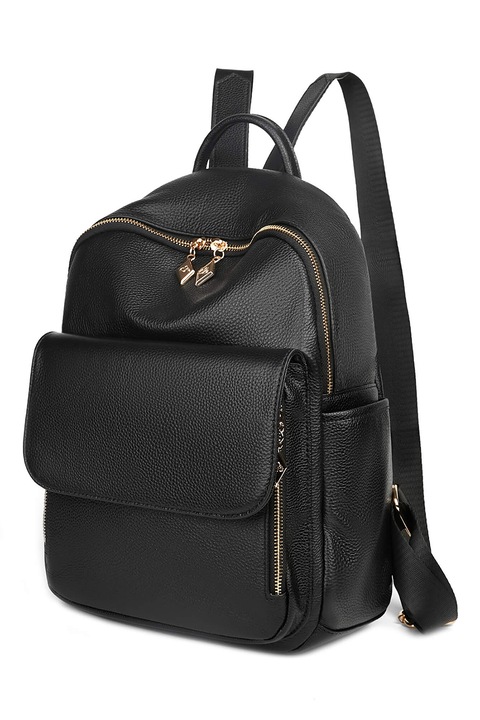 C'iel, Rucsac de piele cu buzunare exterioare Colby, Negru