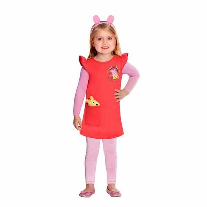 Peppa Pig gyerek jelmez, 3 részes szett, 4-6 év, ruha, harisnya
