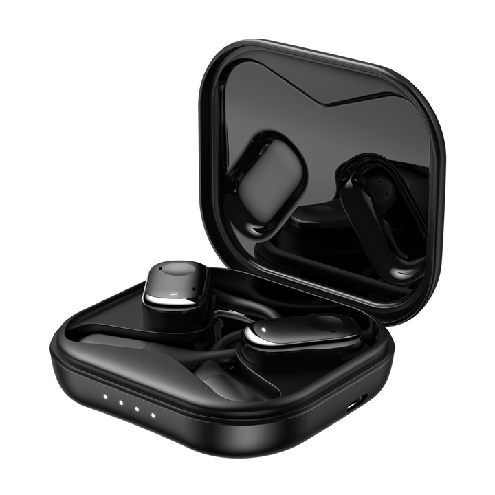 Casti Business Open-Ear Pro | ANC | Bluetooth 5.4 | 24H Autonomie | Design Profesional | Pentru Conferinte & Birou | Negru