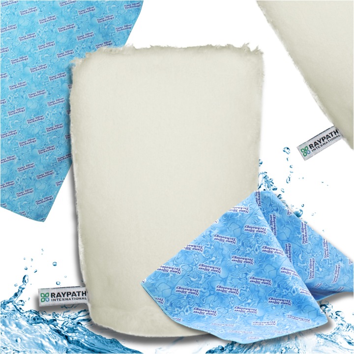 Set, Raypath, White M + Sunbeam, Tehnologia Nano Silver, Protectia Sanatatii, 15 x 22 cm, 38 x 41 cm, Alb