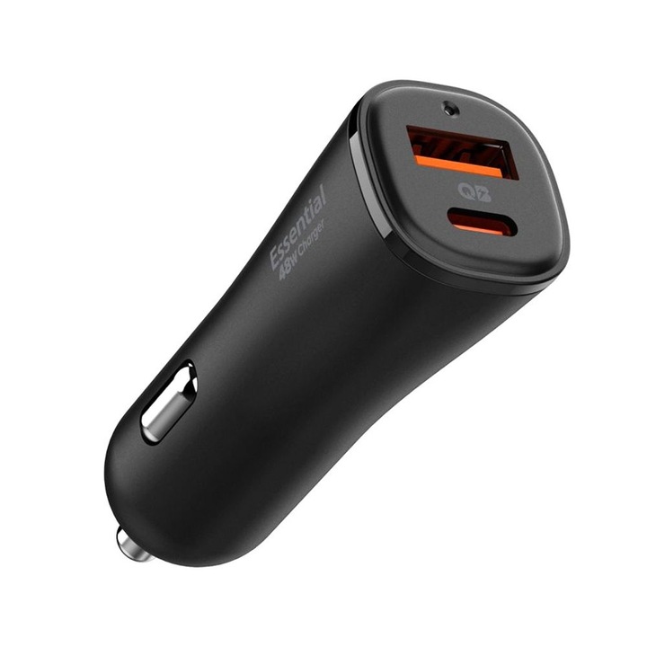 Spigen ArcStation Essential 48W autós töltő fekete (ACP08447) (ACP08447)