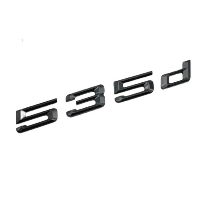 Емблема 535d Черен гланц, заден BMW багажник