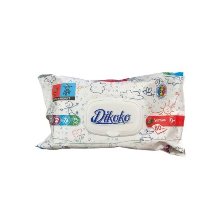 Servetele umede Dikoko universale Sumac, 80 buc