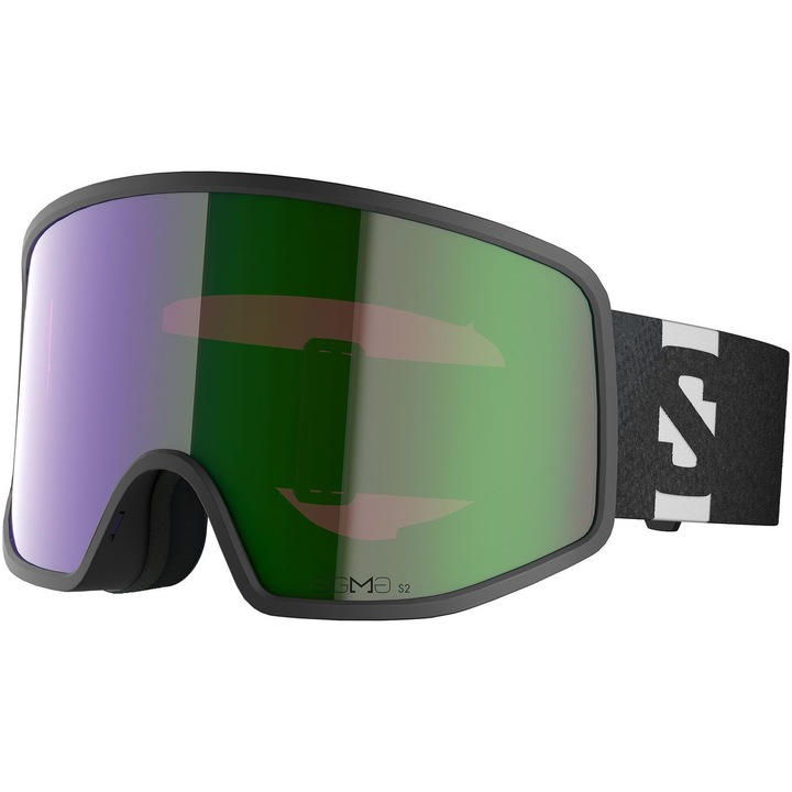 Ochelari ski Salomon Sentry Pro Sigma, negru/verde deschis