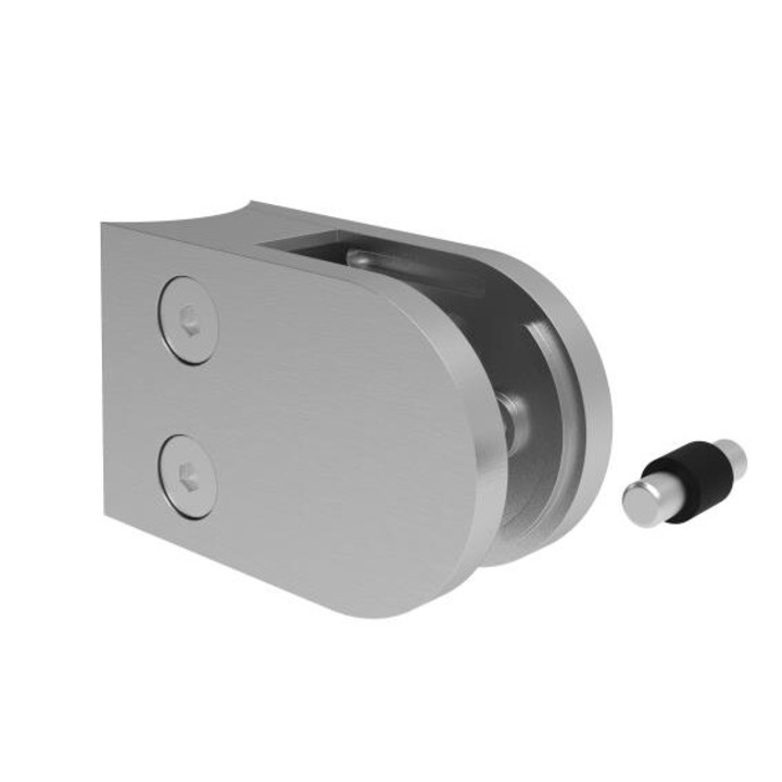 Suport sticla Model 22 Conector Fi 42 45X63 Aisi 304 Satinat Pentru sticla 8-10, 76