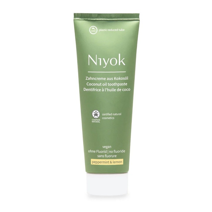 Niyok vegán kókuszolaj fogkrém mentával és citrommal 75 ml