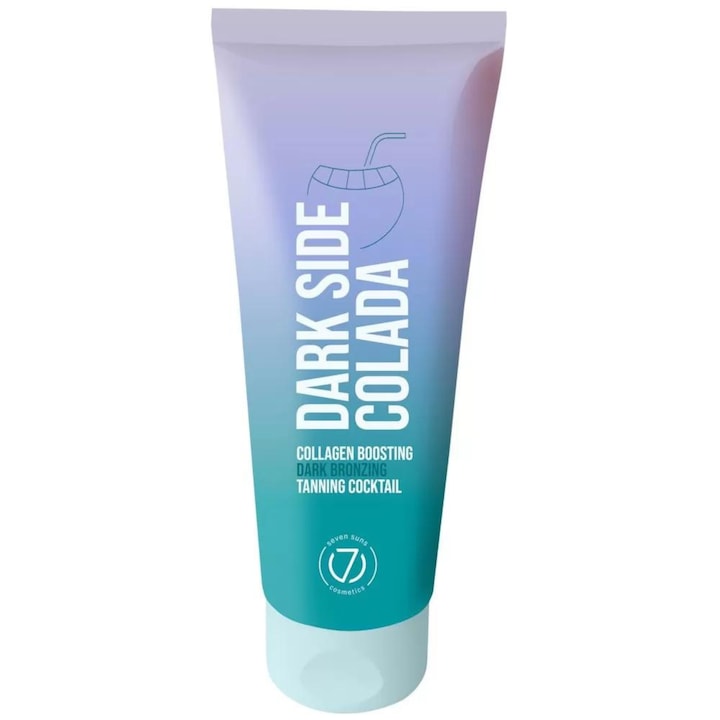 Крем за солариум, 7suns, Dark Side Colada, Collagen Boosting Dark Tanning Cocktail, 100 мл