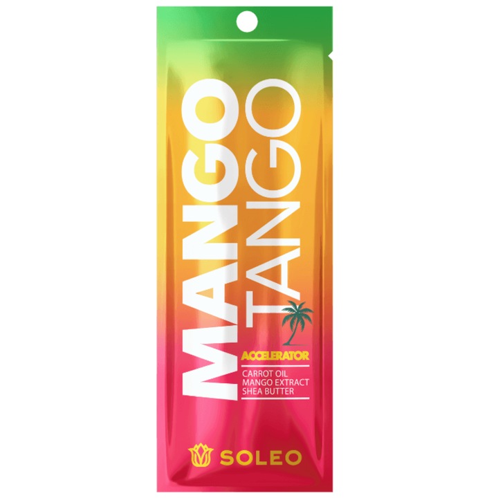 Soleo Basic Mango Tango ускорител за тен в солариум, 15 мл, екстракт от манго, масло от семки на морков, тяло