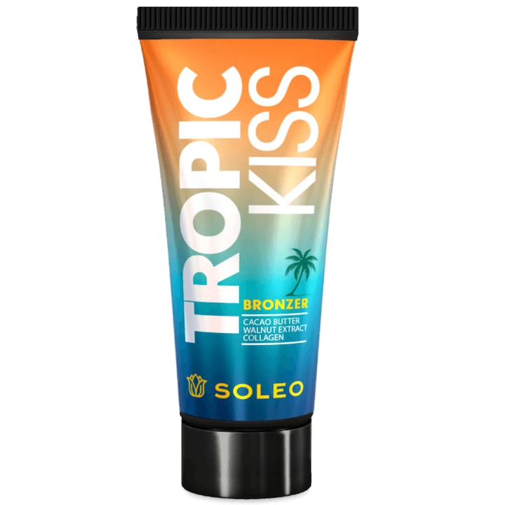 Крем за солариум, Soleo Tropic Kiss, С кафяв нюанс, С колаген, 150 мл
