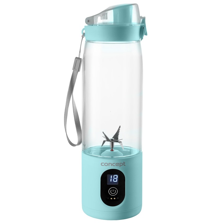 Блендер Concept Smoothie FitMaker SM4002, 315W, 600 ml, син