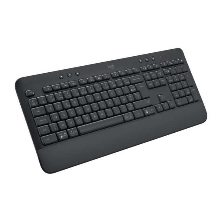 Logitech K650 vezeték nélküli billentyűzet, ergonomikus, grafit