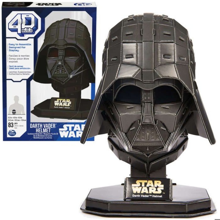 4D пъзел, Spin Master, Darth Vader Helmet Star Wars, 83 части, 12 години+