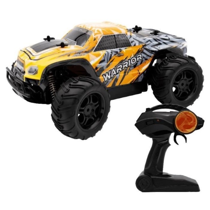 Кола с дистанционно Silverlit MONSTER WARRIOR 4 Speed, жълто/черно, пластмаса