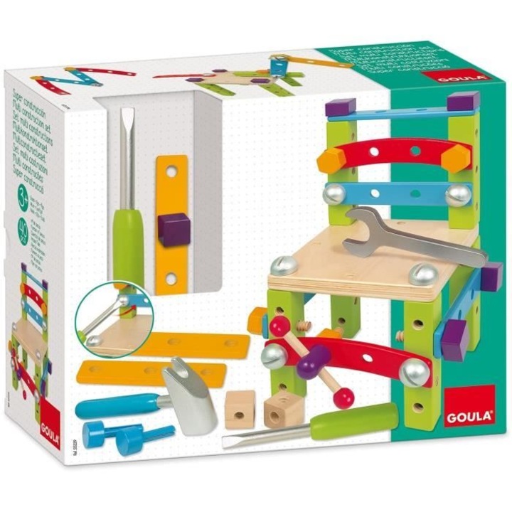Set de constructie GOULA, 40 piese, multicolor