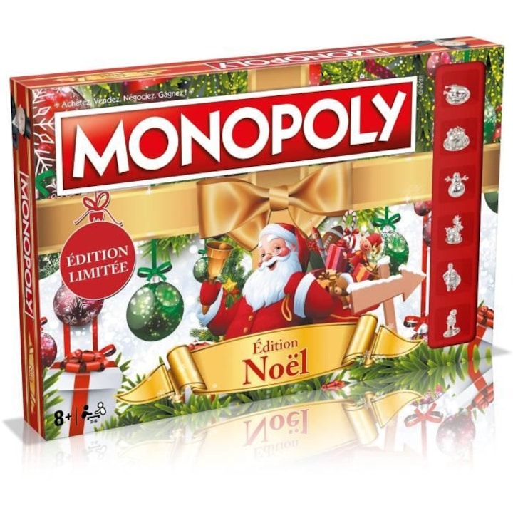 Társasjáték, Winning Moves, MONOPOLY Weihnachten, játékkészlet