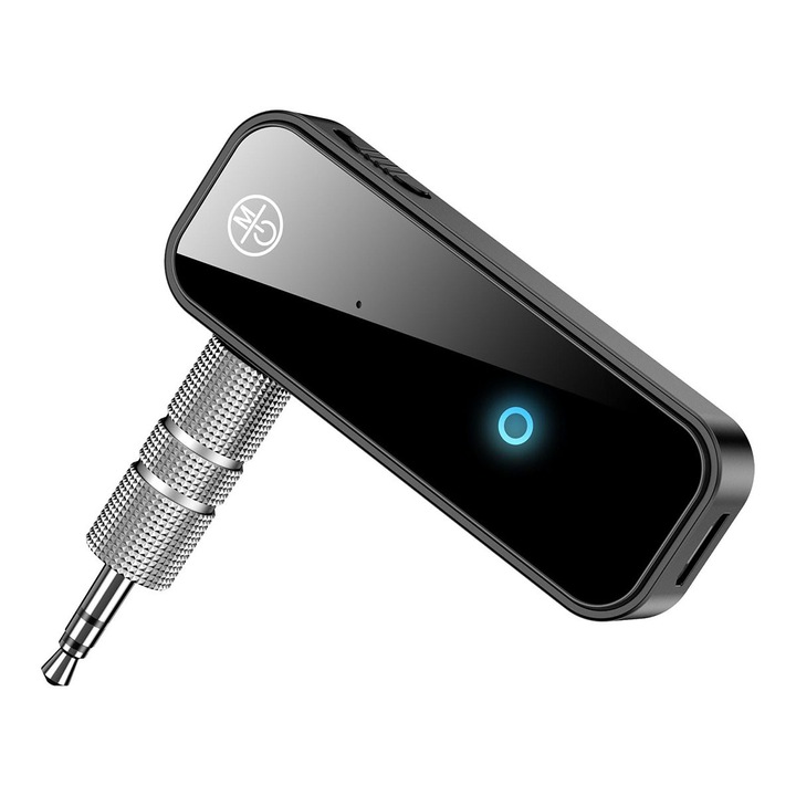 Transmitator si Receptor Bluetooth 2-in-1, Adaptor Audio Wireless cu Jack AUX 3.5mm, Compatibil cu TV, Casti, Boxe, Auto, iPhone, PC – Sunet Stereo de Inalta Calitate, Portabil si Usor de Utilizat