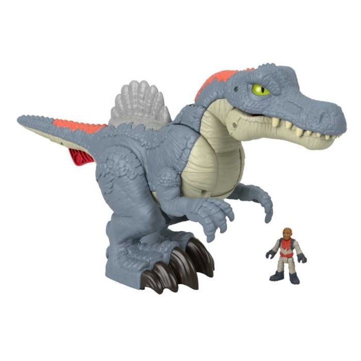 Фигурка Spinosaurus Mega Movement, Fisher Price, сива