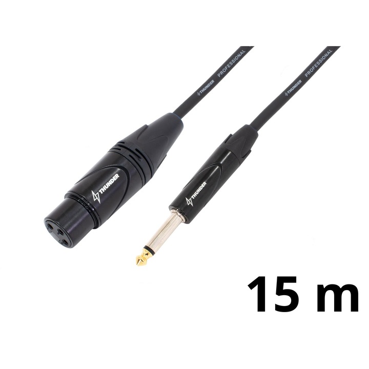Thunder CX40-15m jelkábel (6,3 mm Jack – XLR mama)