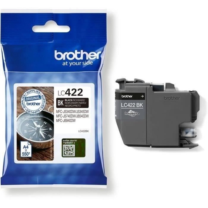 Brother LC-422BK eredeti fekete tintapatron 550 oldal (LC422BK)