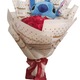 Buchet cu trandafiri de sapun parfumati si Stitch, model rosu
